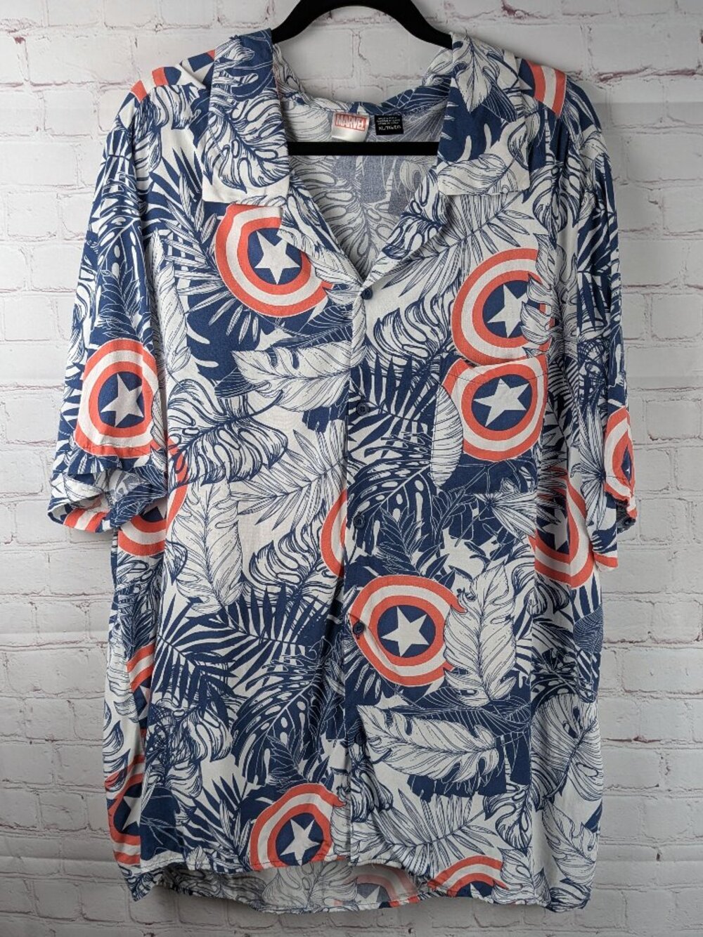 Marvel Captain America Hawaiian Shirt XL